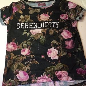 Rose Print Serendipity Shirt